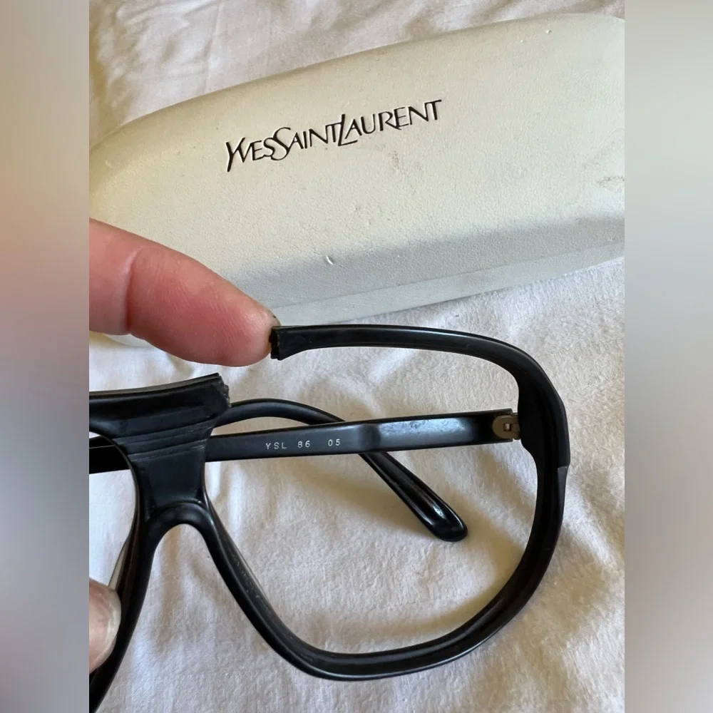 Vintage YVES SAINT LAURENT 549 Oversized Sunglasses Frame Made in France - Picture 10 of 16